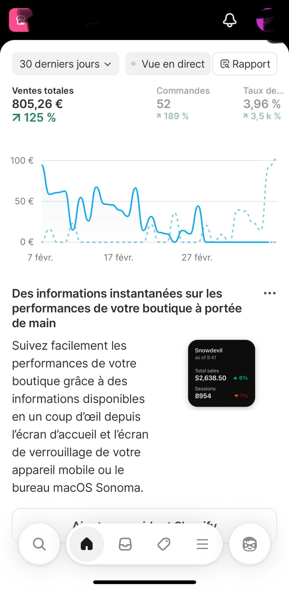 Résultat boutique 2