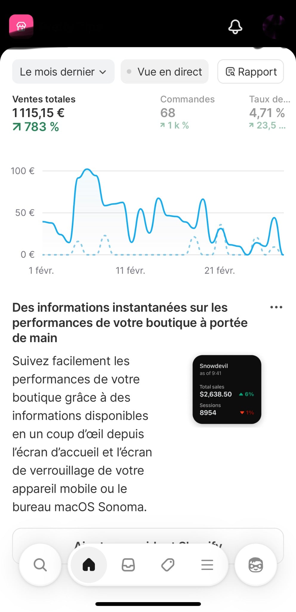 Résultat boutique 3